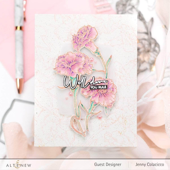 Clear Stamps Paint-A-Flower: Carnations Outline Stamp Set