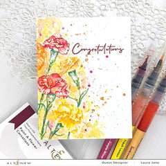 Clear Stamps Paint-A-Flower: Carnations Outline Stamp Set