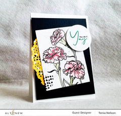 Clear Stamps Paint-A-Flower: Carnations Outline Stamp Set