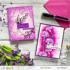 Clear Stamps Paint-A-Flower: Carnations Outline Stamp Set