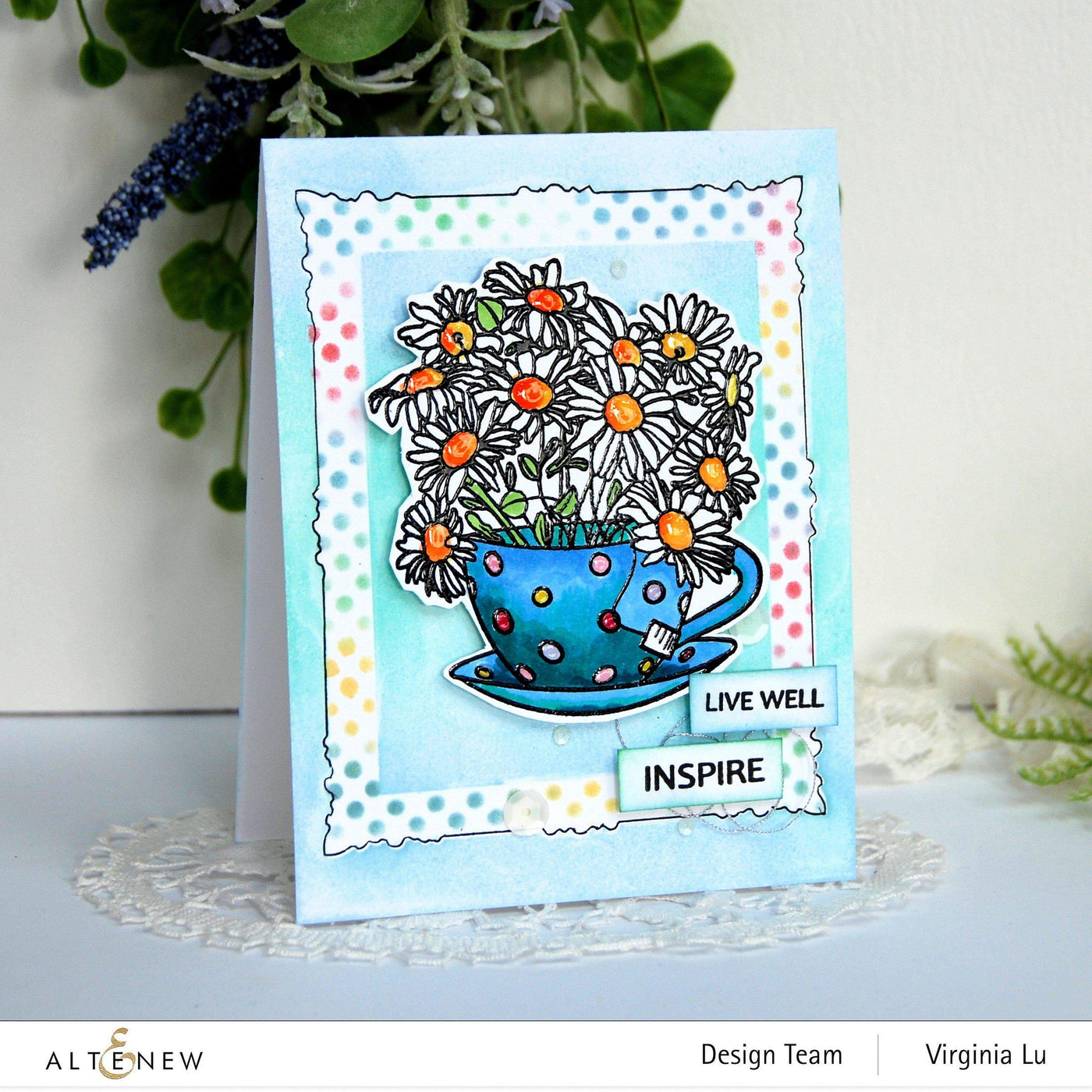 Clear Stamps Paint-A-Flower: Chamomile Outline Stamp Set