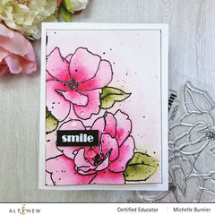 Clear Stamps Paint-A-Flower: China Rose Outline Stamp Set