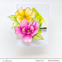 Clear Stamps Paint-A-Flower: China Rose Outline Stamp Set