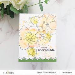 Clear Stamps Paint-A-Flower: China Rose Outline Stamp Set