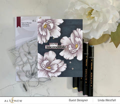 Clear Stamps Paint-A-Flower: China Rose Outline Stamp Set