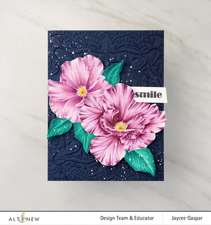 Clear Stamps Paint-A-Flower: China Rose Outline Stamp Set