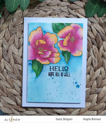 Clear Stamps Paint-A-Flower: China Rose Outline Stamp Set