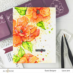 Clear Stamps Paint-A-Flower: China Rose Outline Stamp Set