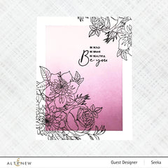 Clear Stamps Paint-A-Flower: Clematis Josephine Outline Stamp Set