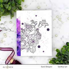 Clear Stamps Paint-A-Flower: Clematis Josephine Outline Stamp Set