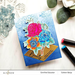 Clear Stamps Paint-A-Flower: Clematis Josephine Outline Stamp Set