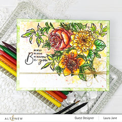 Clear Stamps Paint-A-Flower: Clematis Josephine Outline Stamp Set