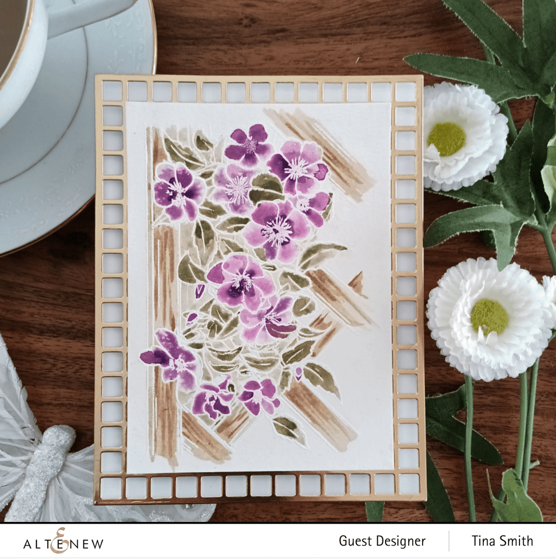 Clear Stamps Paint-A-Flower: Clematis Outline Stamp Set