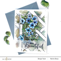 Clear Stamps Paint-A-Flower: Clematis Outline Stamp Set