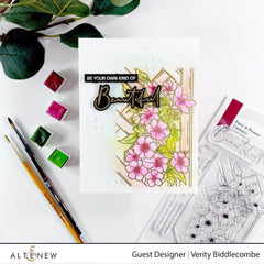 Clear Stamps Paint-A-Flower: Clematis Outline Stamp Set