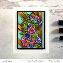 Clear Stamps Paint-A-Flower: Clematis Outline Stamp Set