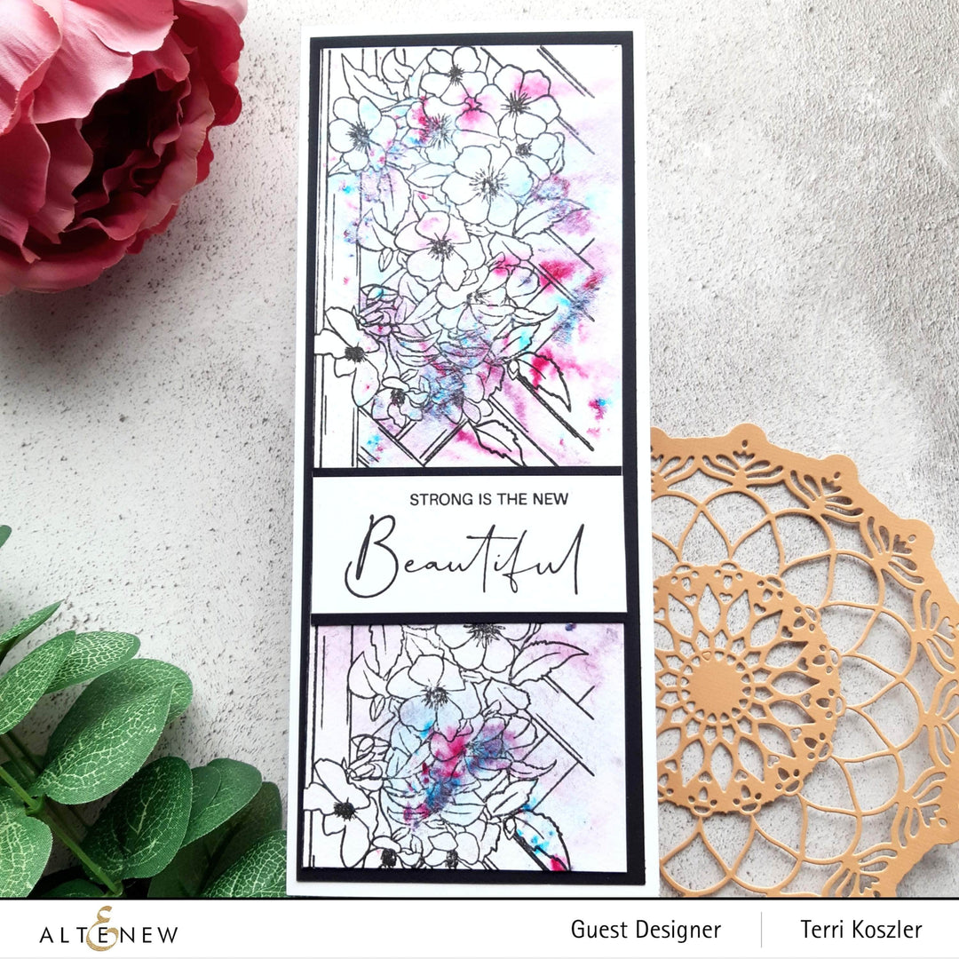 Clear Stamps Paint-A-Flower: Clematis Outline Stamp Set