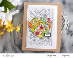 Clear Stamps Paint-A-Flower: Clematis Outline Stamp Set