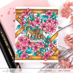 Clear Stamps Paint-A-Flower: Clematis Outline Stamp Set