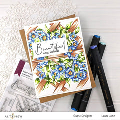 Clear Stamps Paint-A-Flower: Clematis Outline Stamp Set