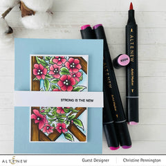 Clear Stamps Paint-A-Flower: Clematis Outline Stamp Set