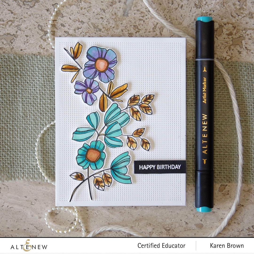 Clear Stamps Paint-A-Flower: Clematis Outline Stamp Set