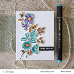 Clear Stamps Paint-A-Flower: Clematis Outline Stamp Set