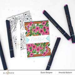 Clear Stamps Paint-A-Flower: Clematis Outline Stamp Set