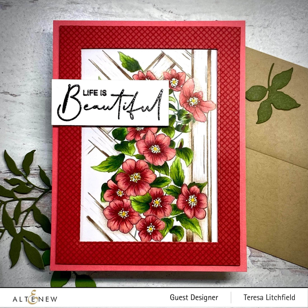 Clear Stamps Paint-A-Flower: Clematis Outline Stamp Set