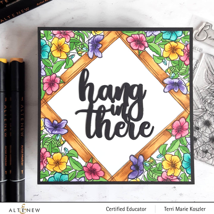 Clear Stamps Paint-A-Flower: Clematis Outline Stamp Set