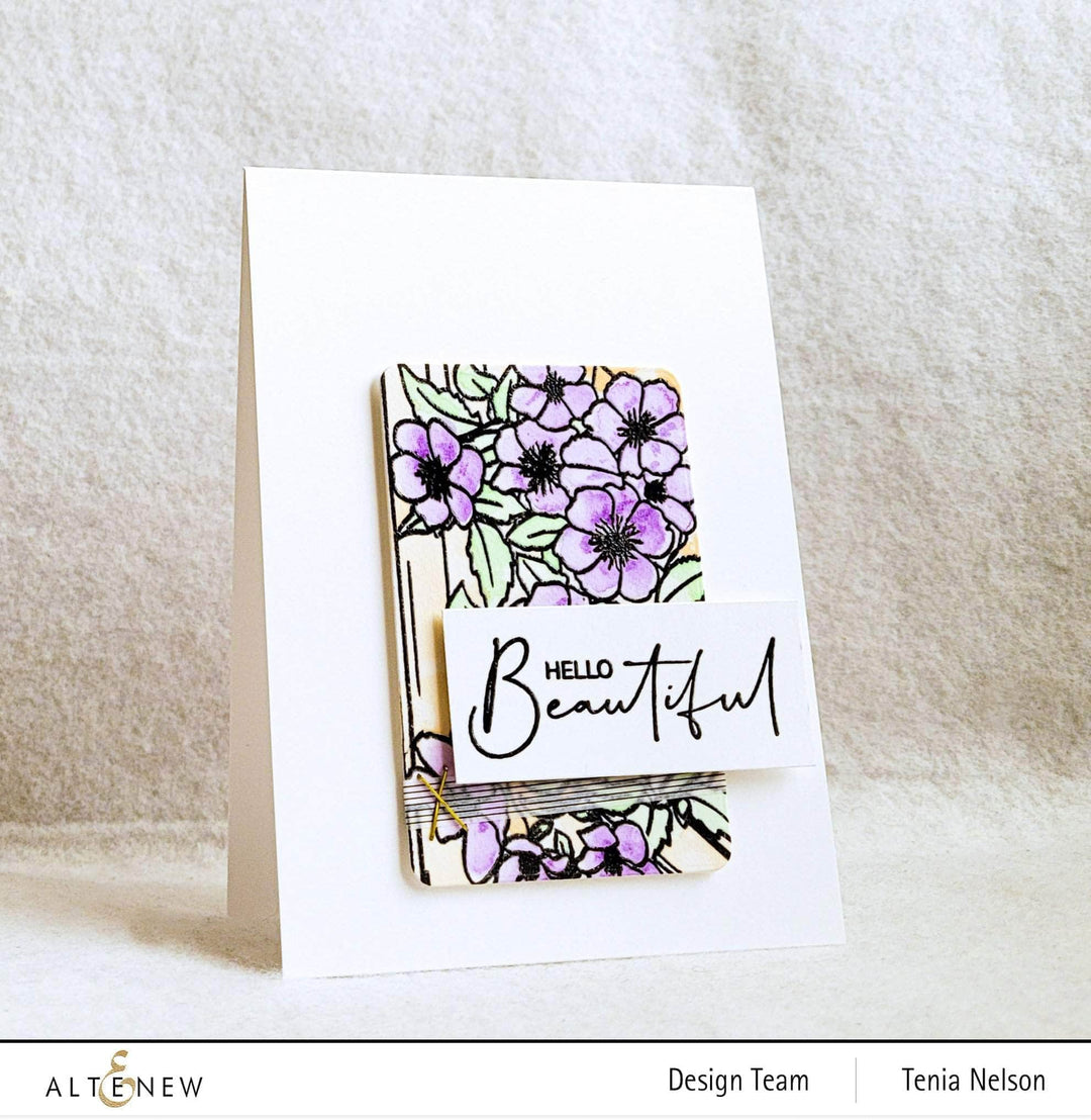 Clear Stamps Paint-A-Flower: Clematis Outline Stamp Set