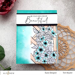 Clear Stamps Paint-A-Flower: Clematis Outline Stamp Set