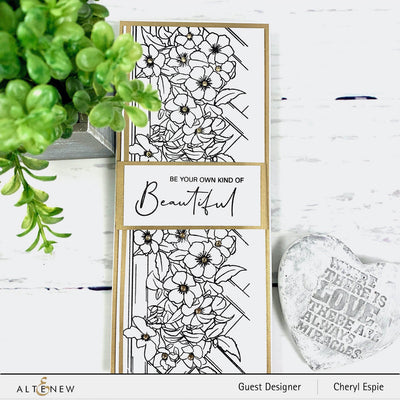 Clear Stamps Paint-A-Flower: Clematis Outline Stamp Set