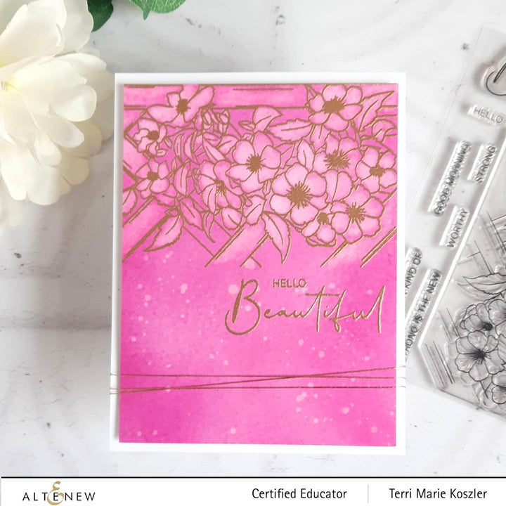 Clear Stamps Paint-A-Flower: Clematis Outline Stamp Set