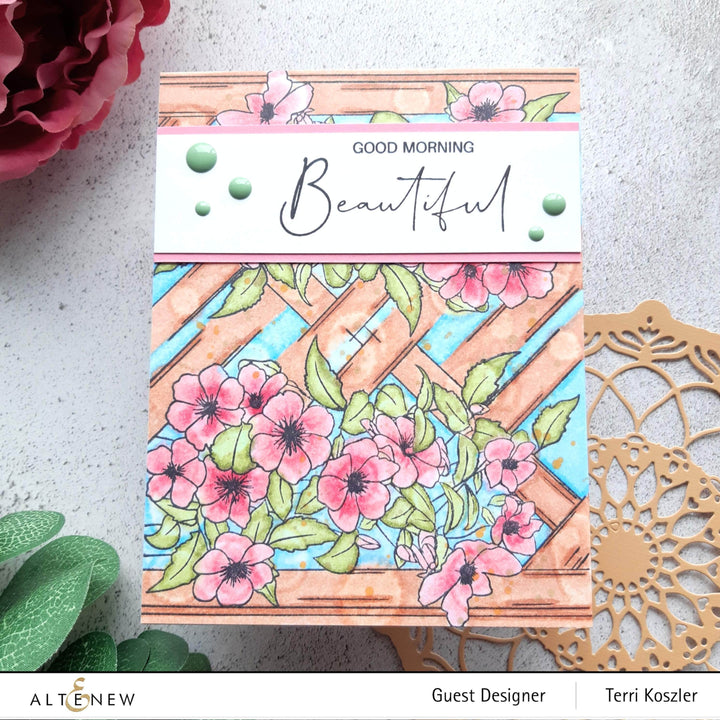 Clear Stamps Paint-A-Flower: Clematis Outline Stamp Set
