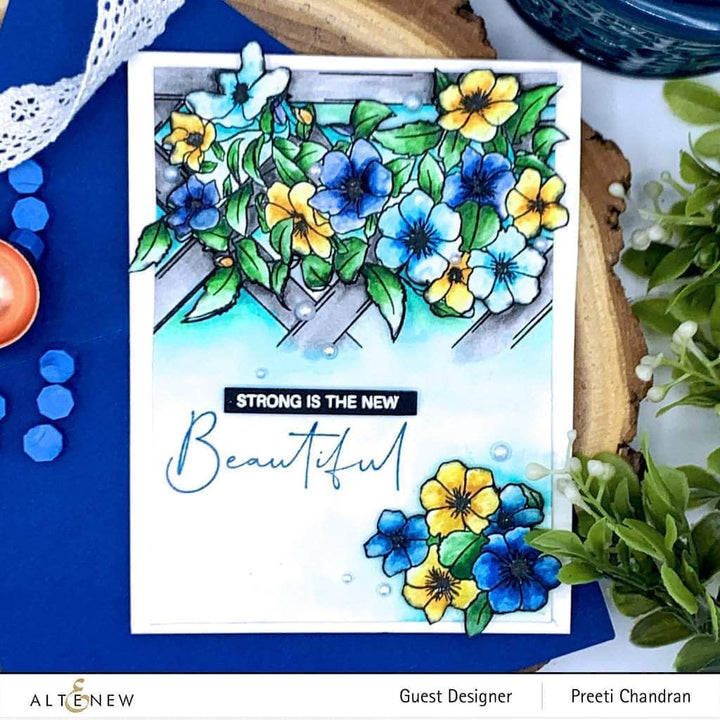 Clear Stamps Paint-A-Flower: Clematis Outline Stamp Set
