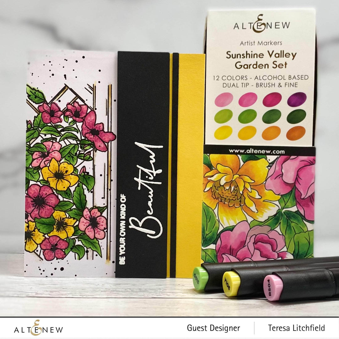 Clear Stamps Paint-A-Flower: Clematis Outline Stamp Set