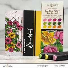 Clear Stamps Paint-A-Flower: Clematis Outline Stamp Set