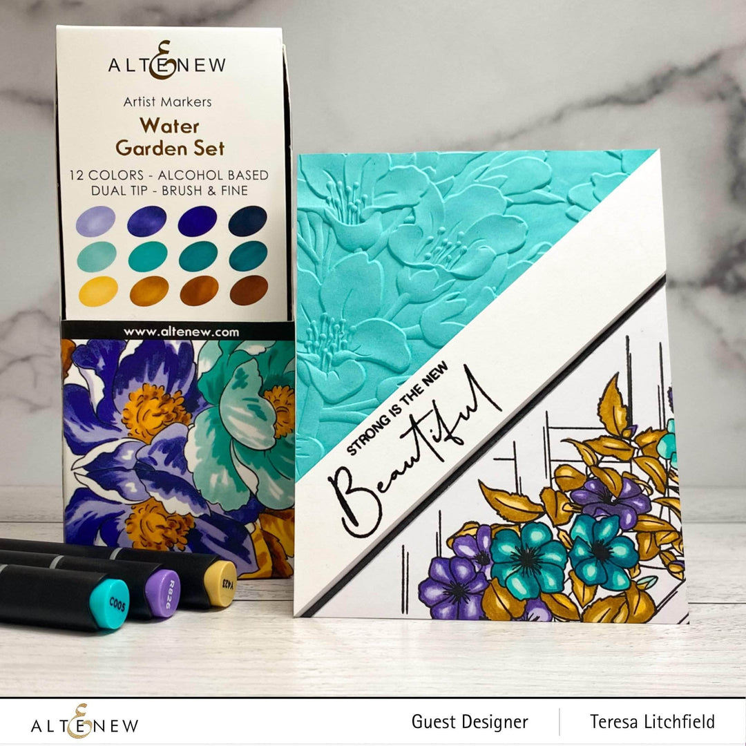 Clear Stamps Paint-A-Flower: Clematis Outline Stamp Set