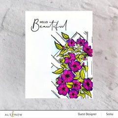 Clear Stamps Paint-A-Flower: Clematis Outline Stamp Set
