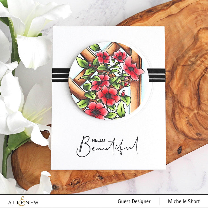 Clear Stamps Paint-A-Flower: Clematis Outline Stamp Set