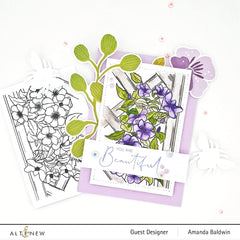 Clear Stamps Paint-A-Flower: Clematis Outline Stamp Set