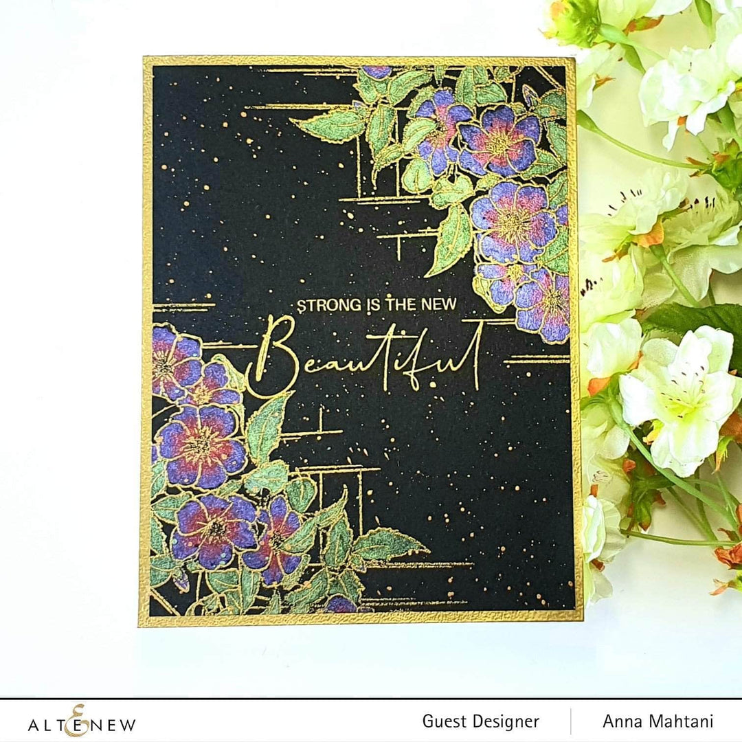 Clear Stamps Paint-A-Flower: Clematis Outline Stamp Set