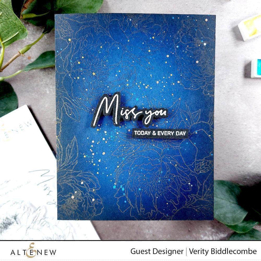 Clear Stamps Paint-A-Flower: Coral Sunset Outline Stamp Set