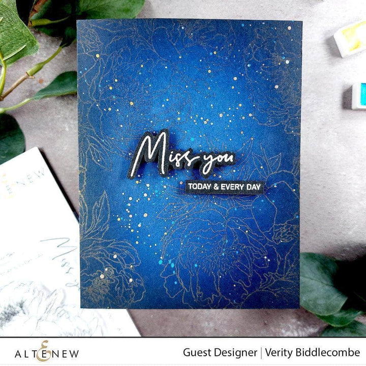 Clear Stamps Paint-A-Flower: Coral Sunset Outline Stamp Set