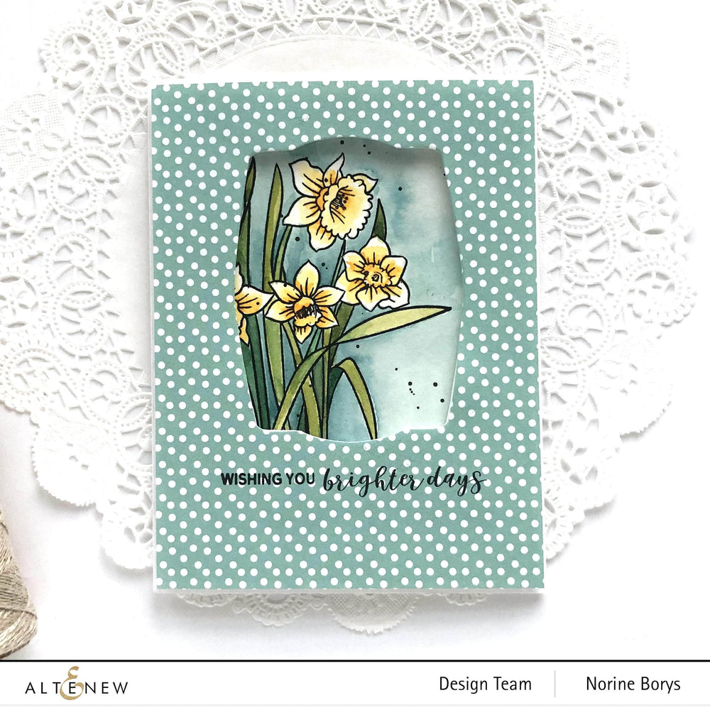 Clear Stamps Paint-A-Flower: Daffodil Outline Stamp Set