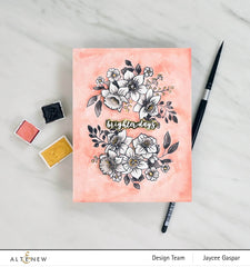 Clear Stamps Paint-A-Flower: Daffodil Outline Stamp Set
