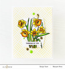 Clear Stamps Paint-A-Flower: Daffodil Outline Stamp Set