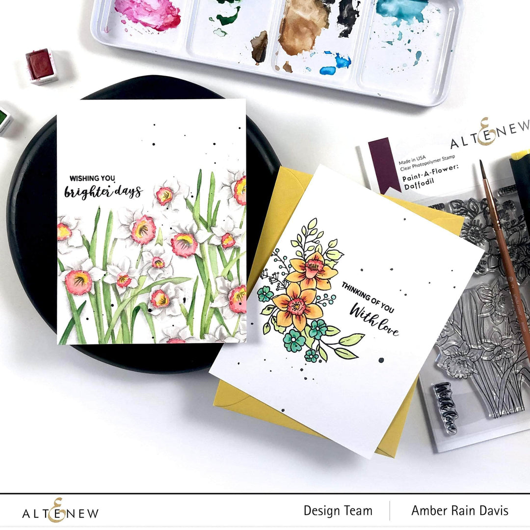Clear Stamps Paint-A-Flower: Daffodil Outline Stamp Set