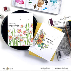 Clear Stamps Paint-A-Flower: Daffodil Outline Stamp Set